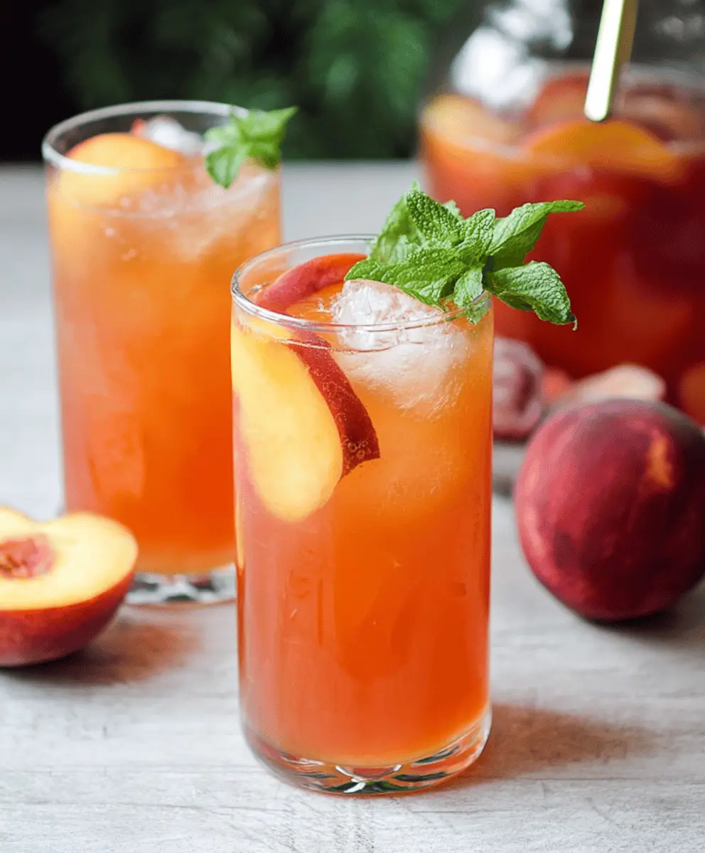 Easy Homemade Peach Tea: Customize Your Perfect Sip